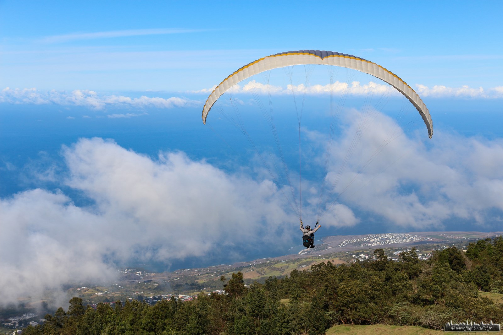 vol roi phaonce saint leu parapente reunion